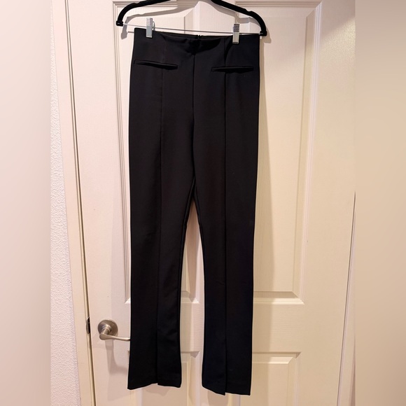 Zara Black Tailored Straight-Leg Dress Trousers - Picture 2 of 4